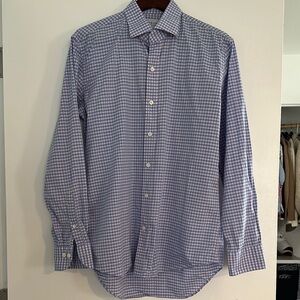 Men's Blue Checkered Shirt